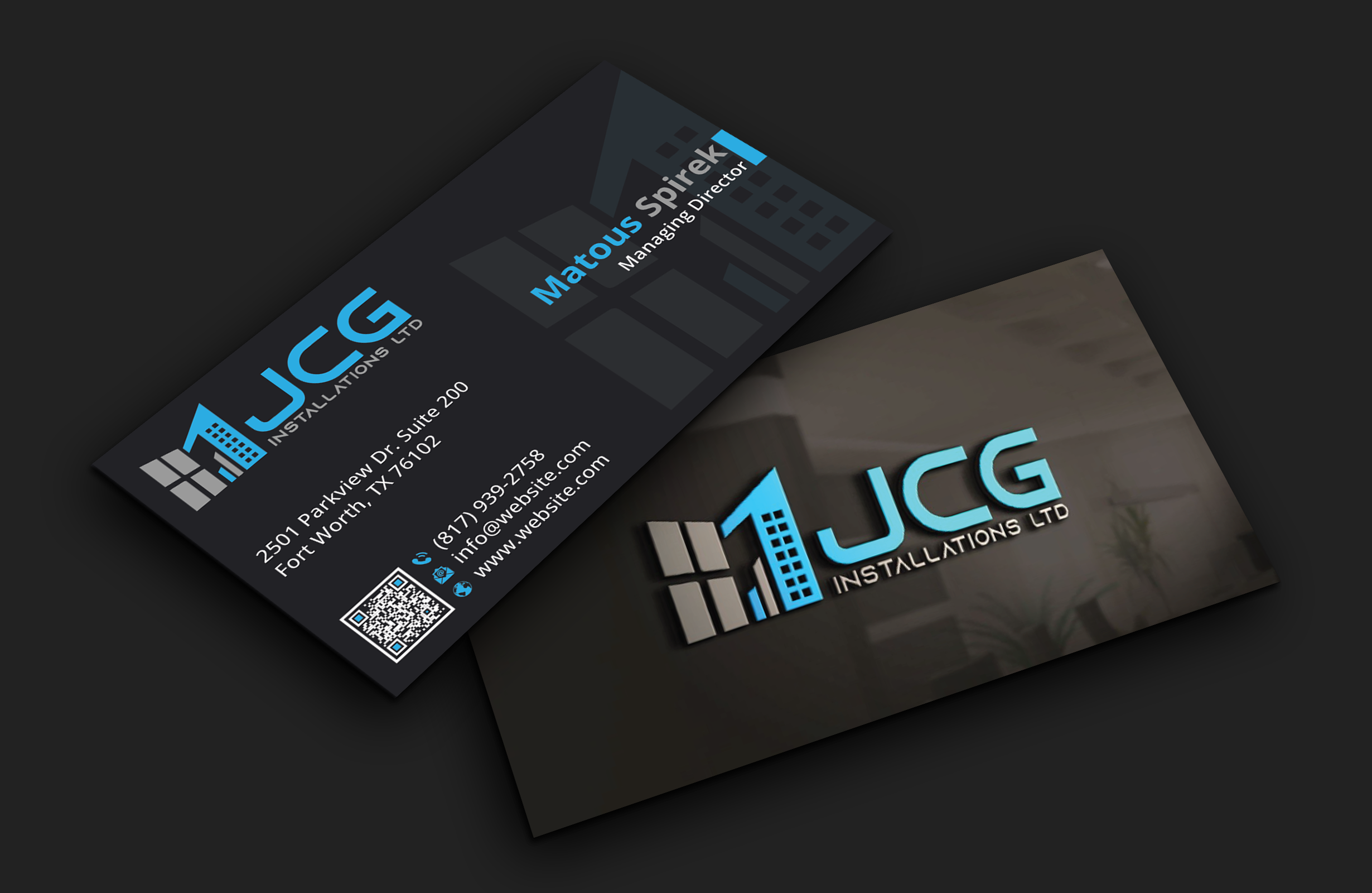 Diseño de Tarjeta de Presentación por DesignerShahadat para JCG Installations Ltd  | Diseño #33019169