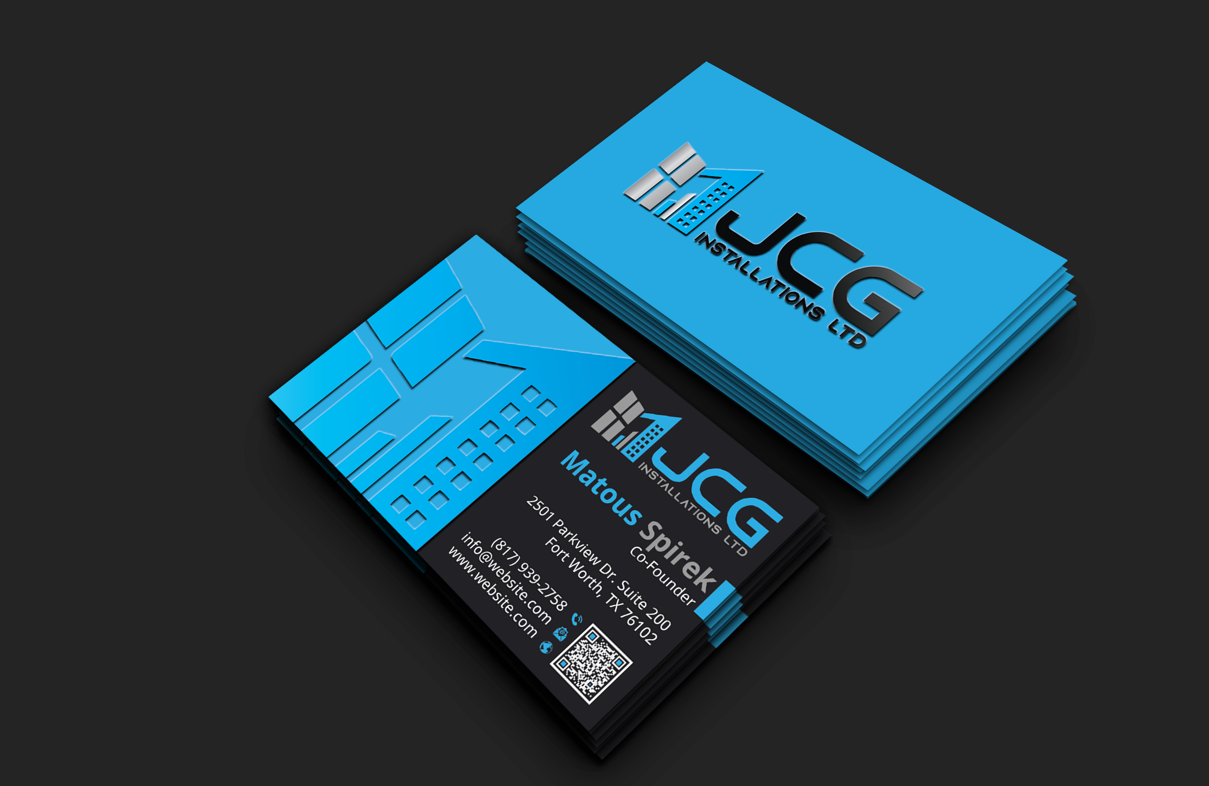 Business Card Design by DesignerShahadat for JCG Installations Ltd  | Design #33019177
