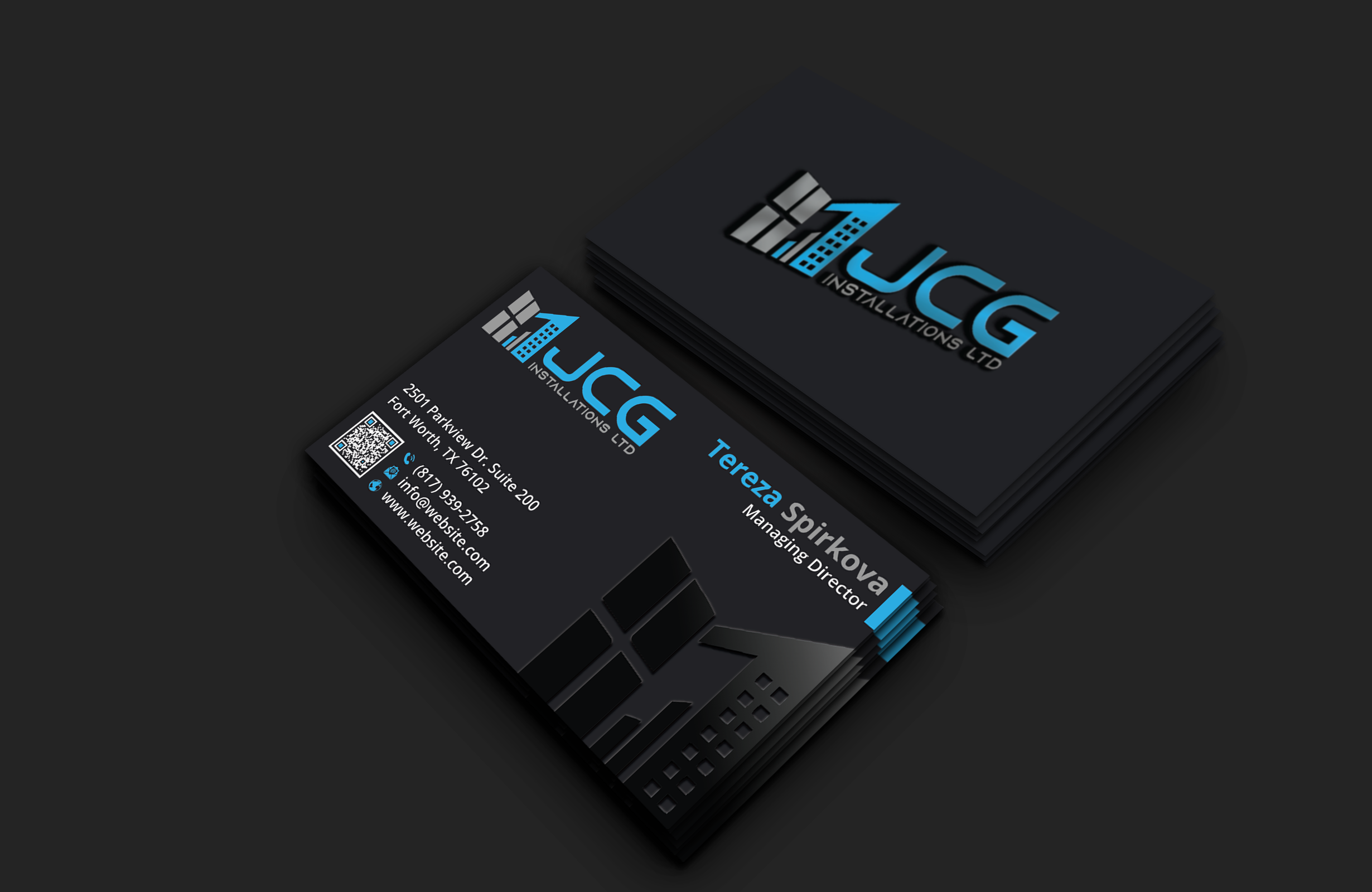 Business Card Design by DesignerShahadat for JCG Installations Ltd  | Design #33019179