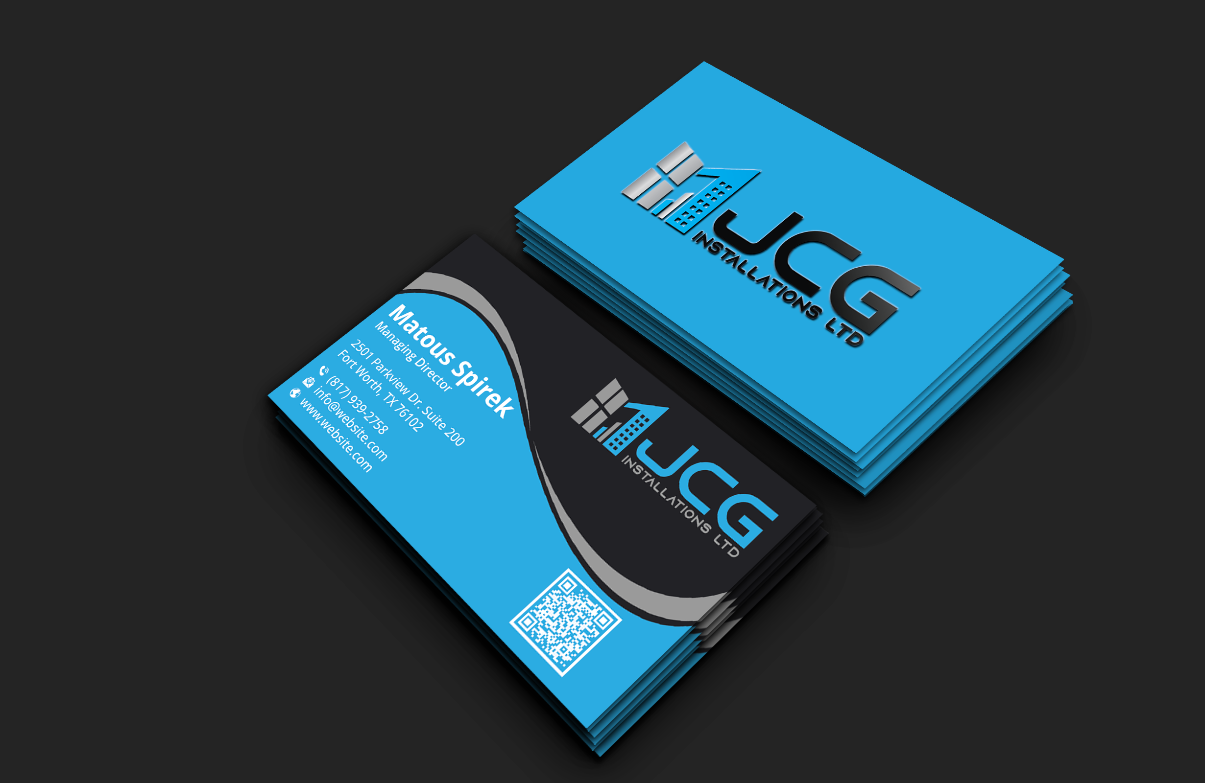 Design de Carte de Visite par DesignerShahadat pour JCG Installations Ltd  | Design #33023743
