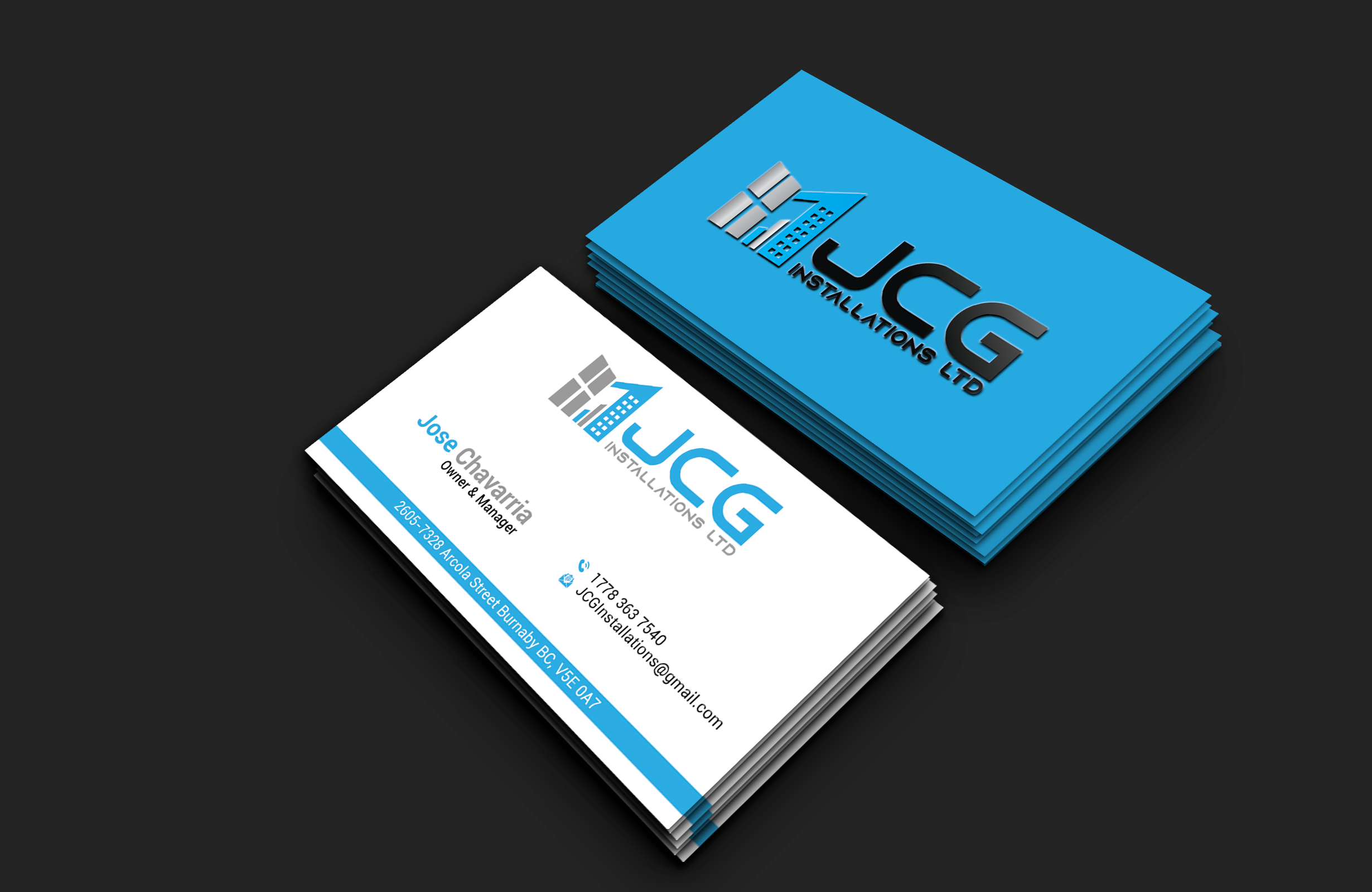 Business Card Design by DesignerShahadat for JCG Installations Ltd  | Design #33032728
