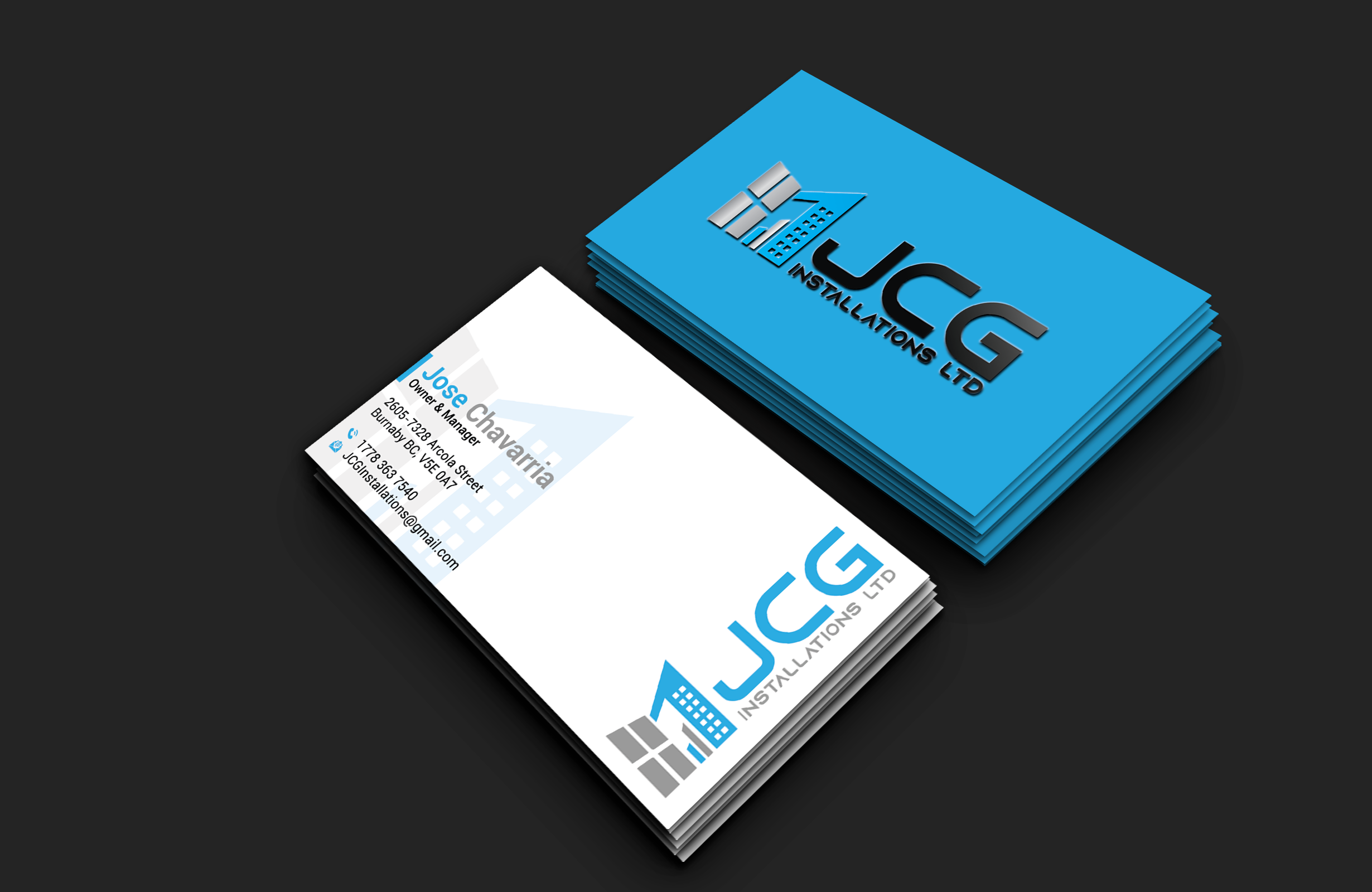 Visitenkarten-Design von DesignerShahadat für JCG Installations Ltd  | Design #33032735