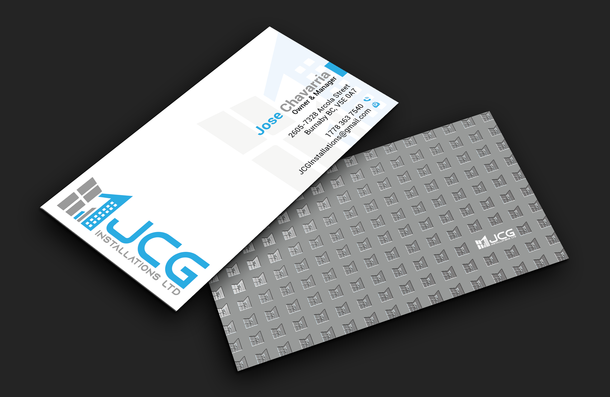 Visitenkarten-Design von DesignerShahadat für JCG Installations Ltd  | Design #33032738