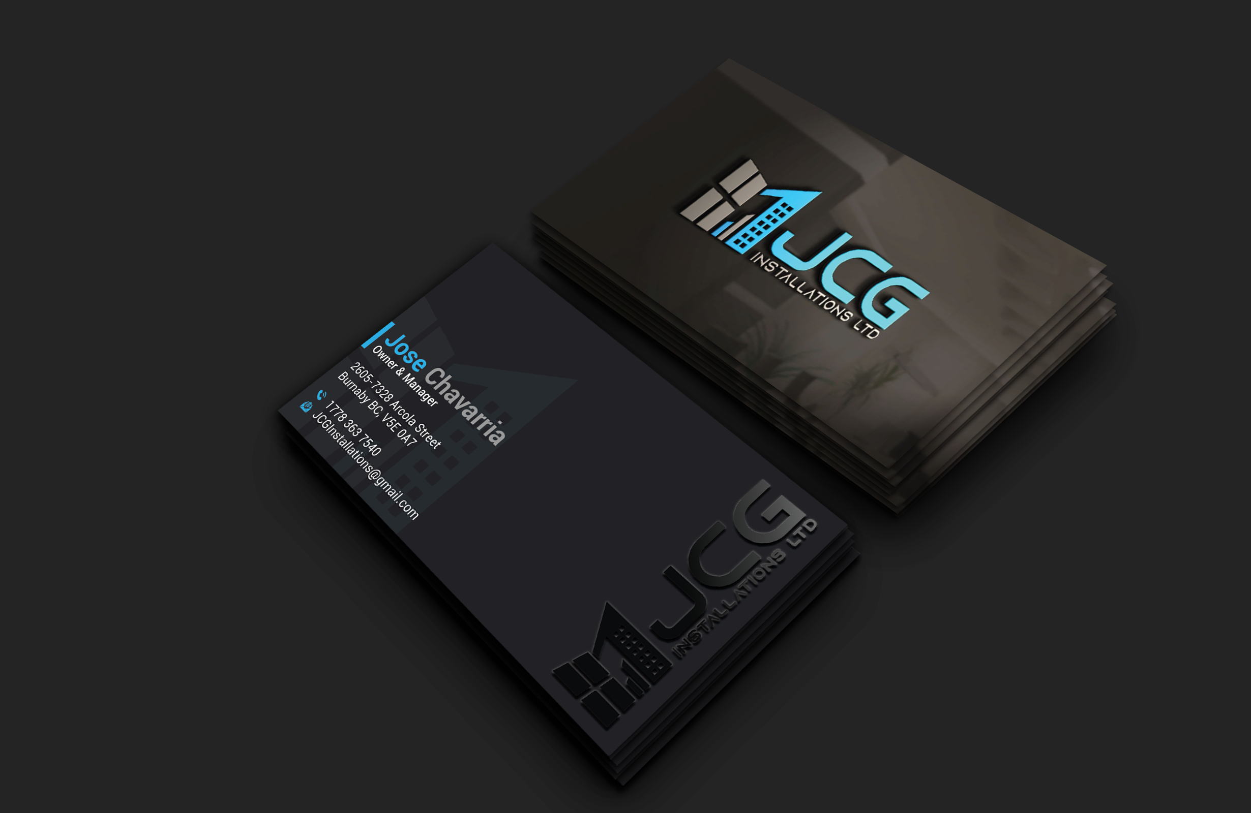 Business Card Design by DesignerShahadat for JCG Installations Ltd  | Design #33032745