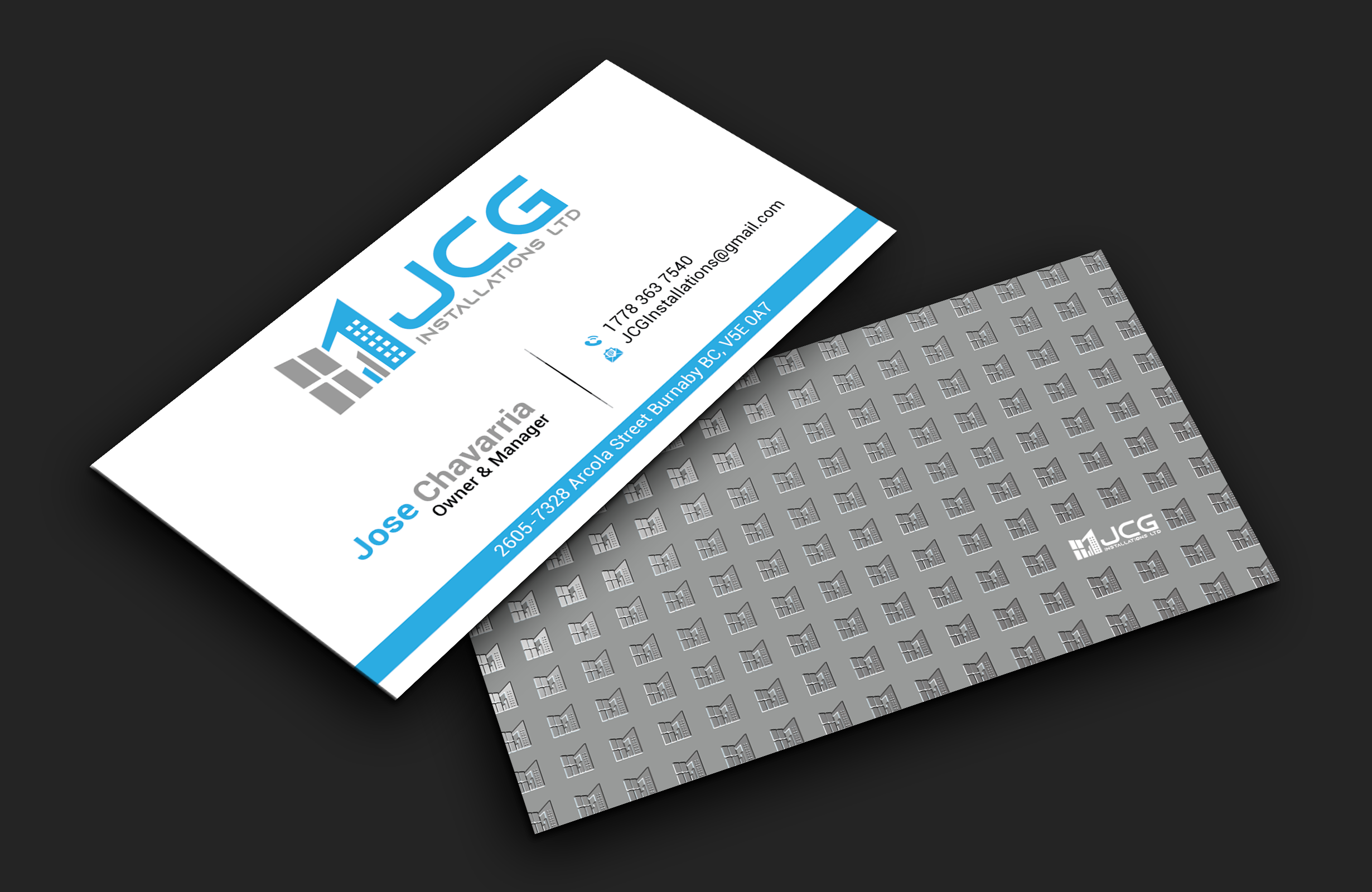 Visitenkarten-Design von DesignerShahadat für JCG Installations Ltd  | Design #33032746