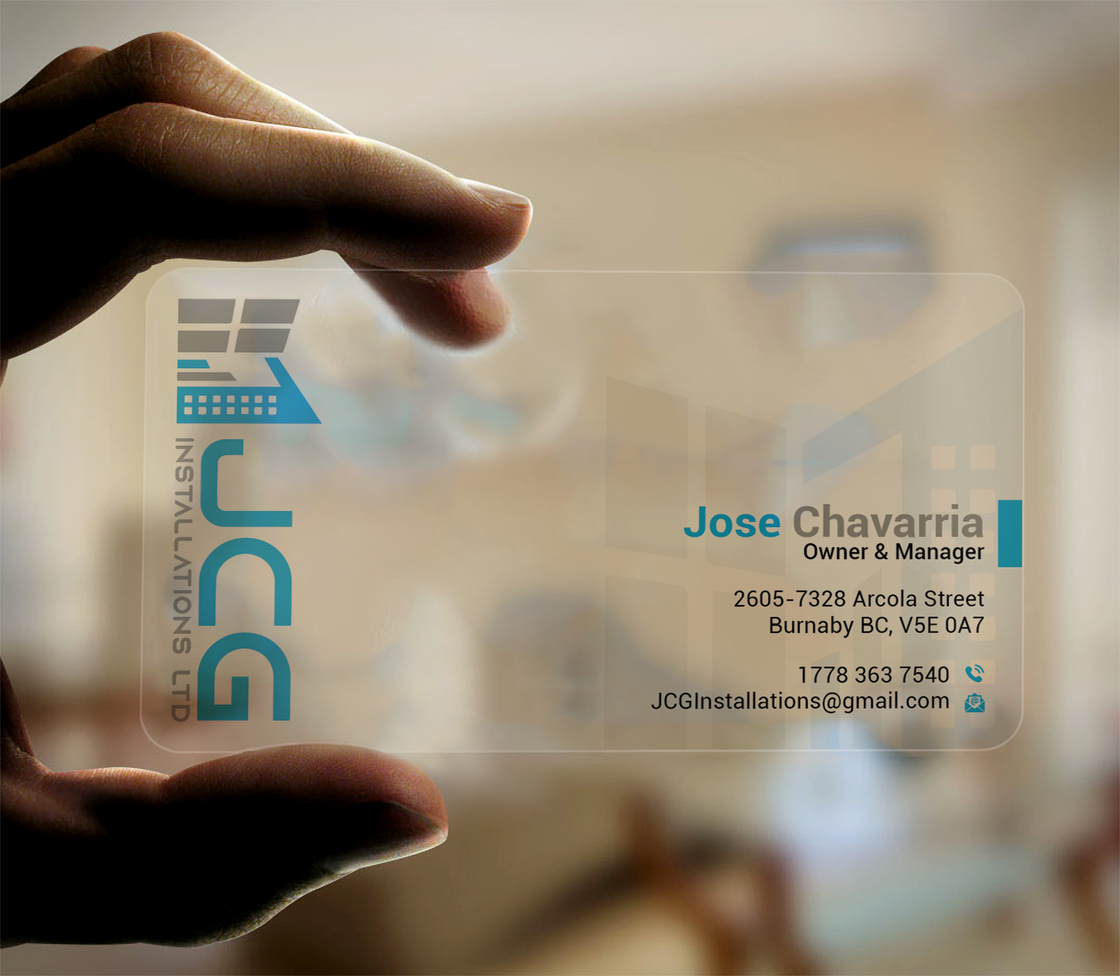 Business Card Design by DesignerShahadat for JCG Installations Ltd  | Design #33032747