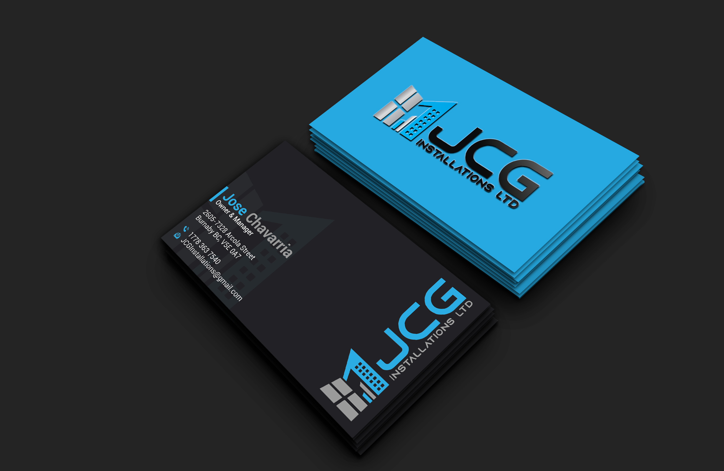 Visitenkarten-Design von DesignerShahadat für JCG Installations Ltd  | Design #33032753