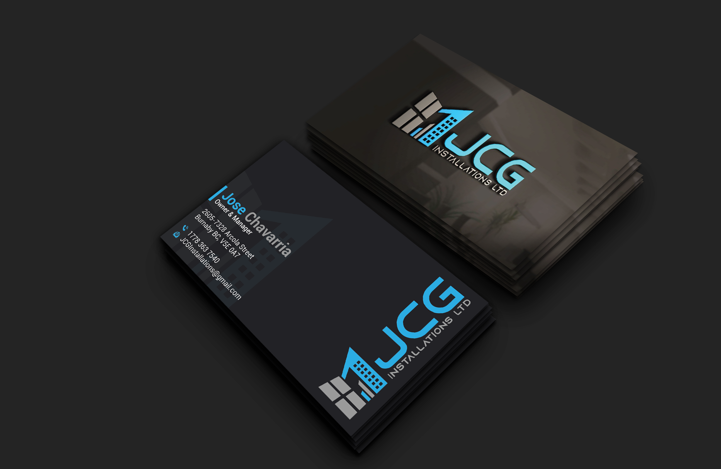 Business Card Design by DesignerShahadat for JCG Installations Ltd  | Design #33032758
