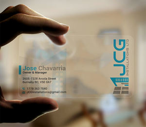 Business Card Design by DesignerShahadat for JCG Installations Ltd  | Design: #33032762
