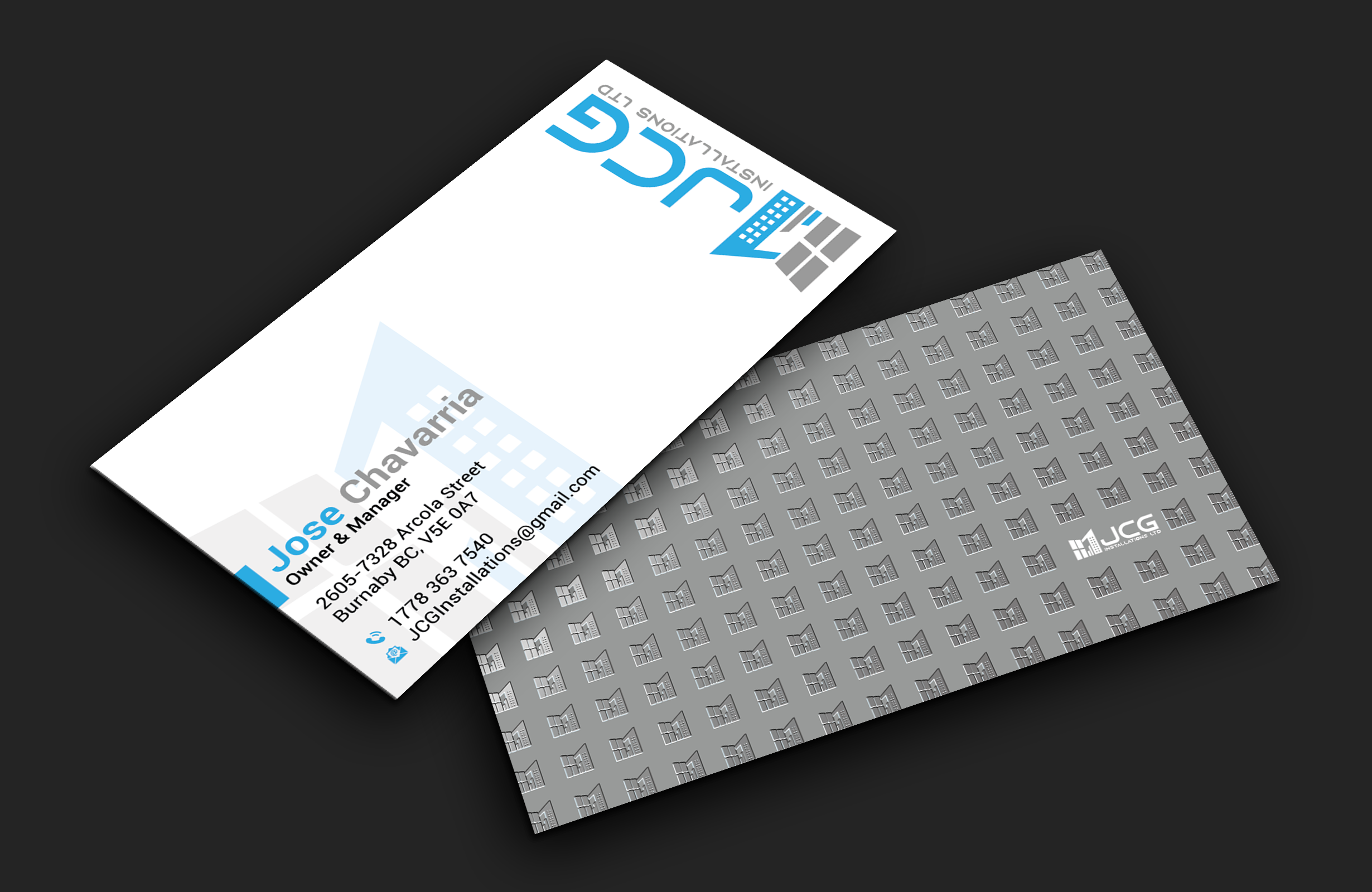 Business Card Design by DesignerShahadat for JCG Installations Ltd  | Design #33032767