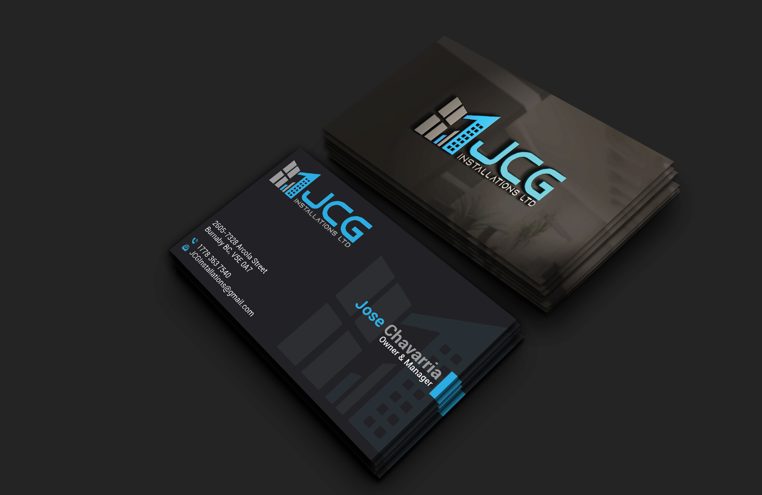 Business Card Design by DesignerShahadat for JCG Installations Ltd  | Design #33032970