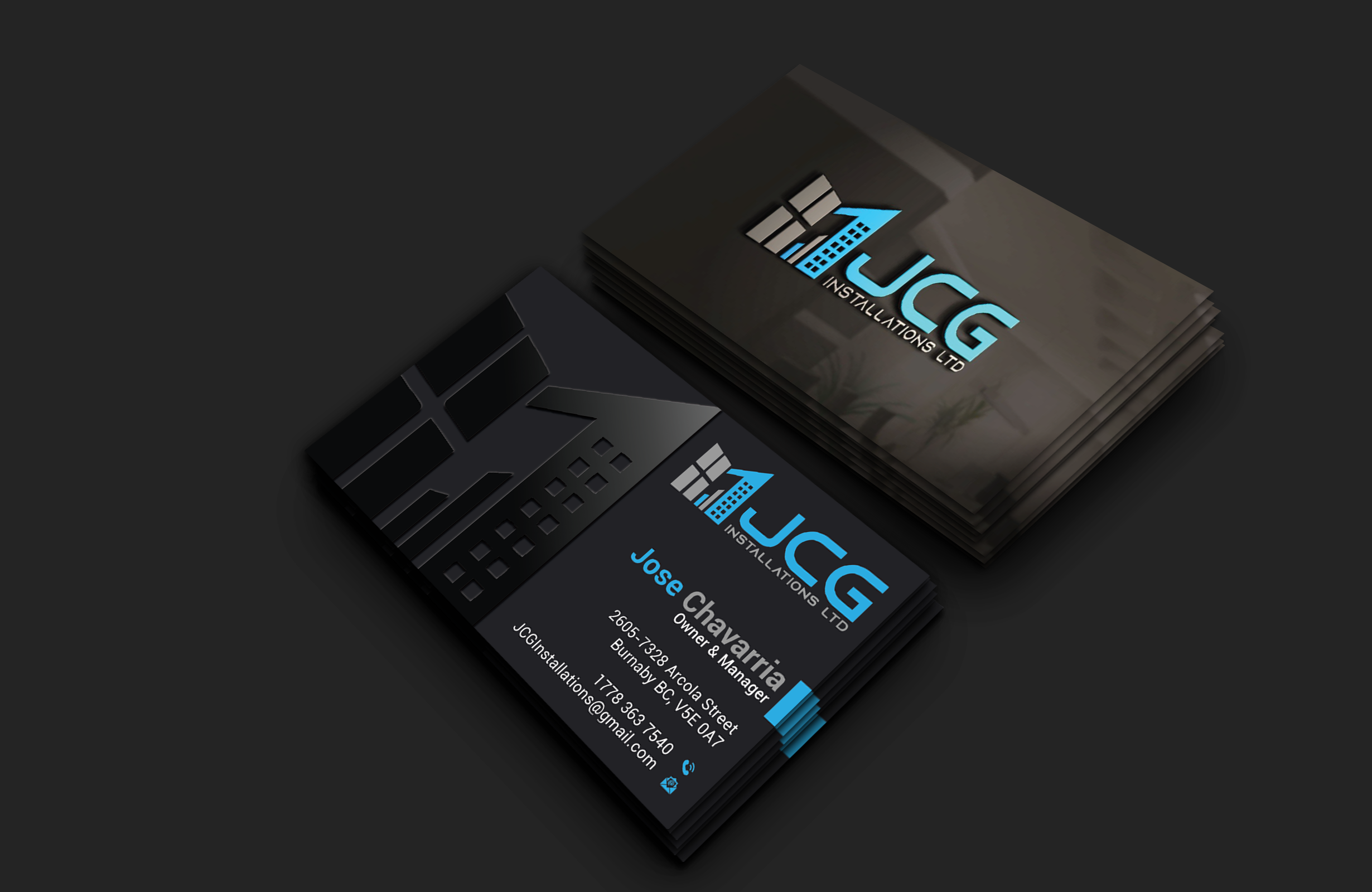 Business Card Design by DesignerShahadat for JCG Installations Ltd  | Design #33032973