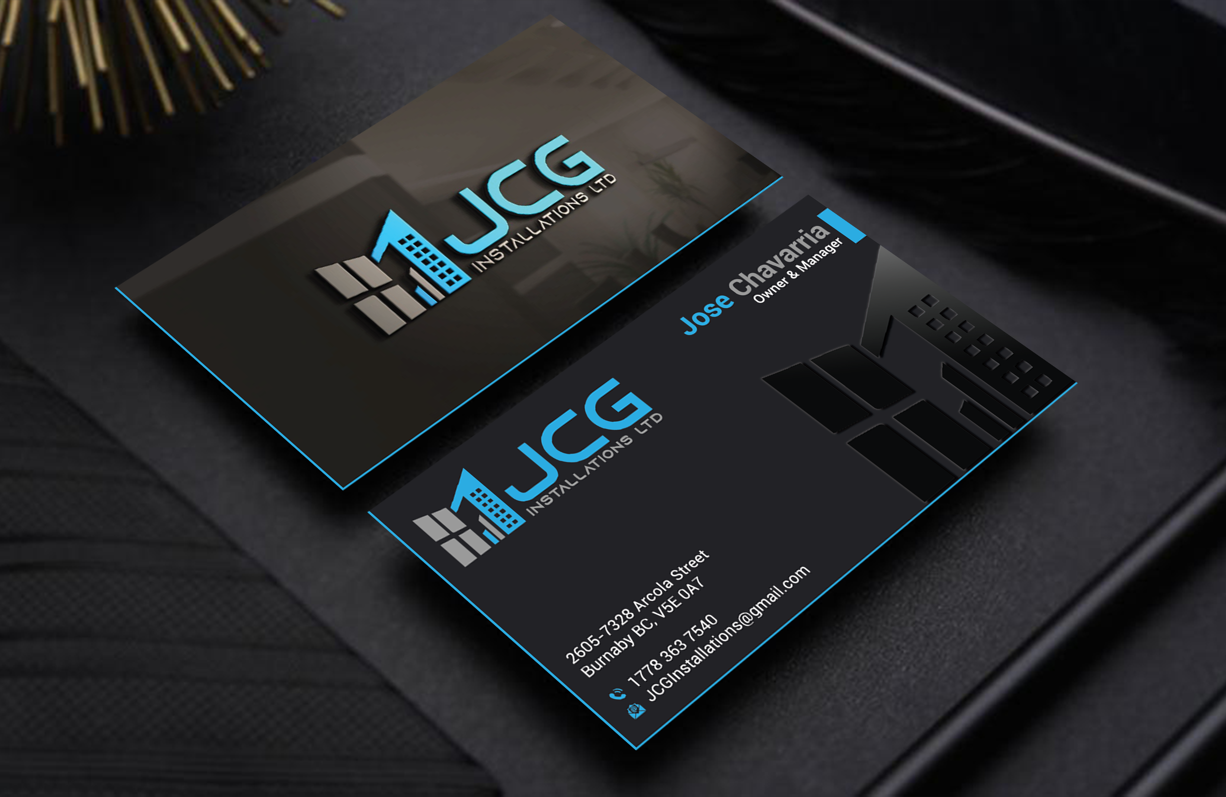 Business Card Design by DesignerShahadat for JCG Installations Ltd  | Design #33032982
