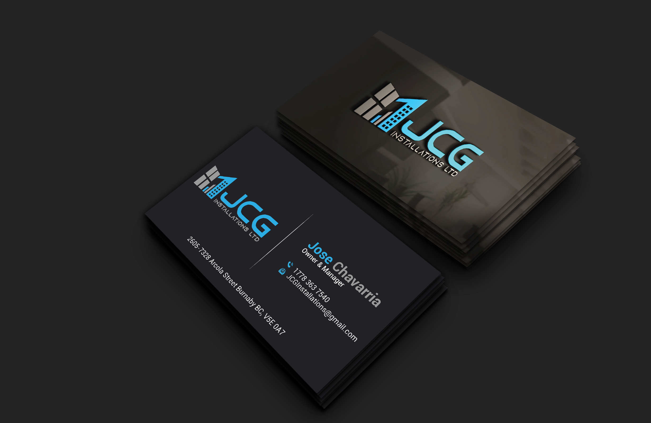 Business Card Design by DesignerShahadat for JCG Installations Ltd  | Design #33032983