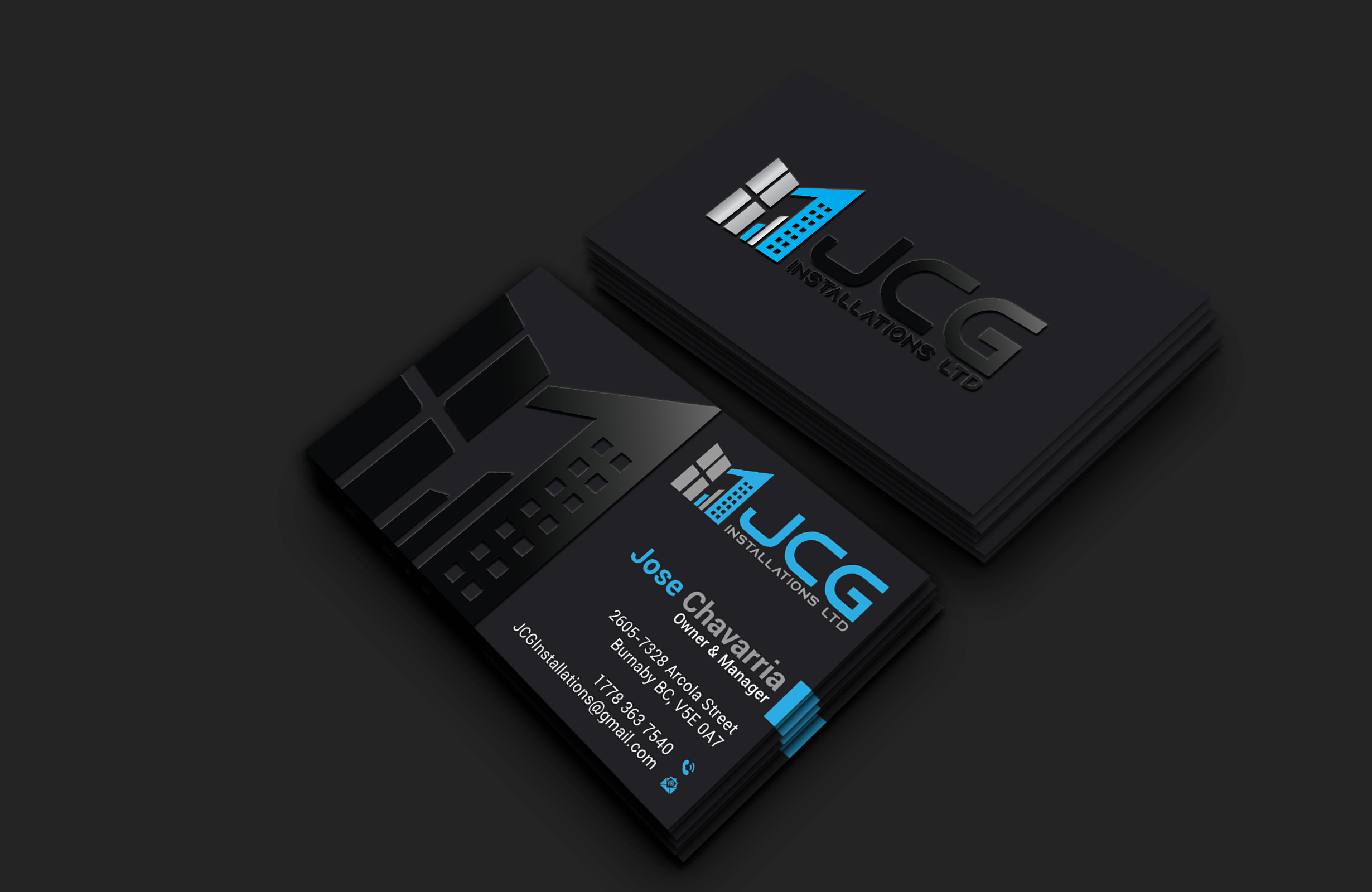 Business Card Design by DesignerShahadat for JCG Installations Ltd  | Design #33032986