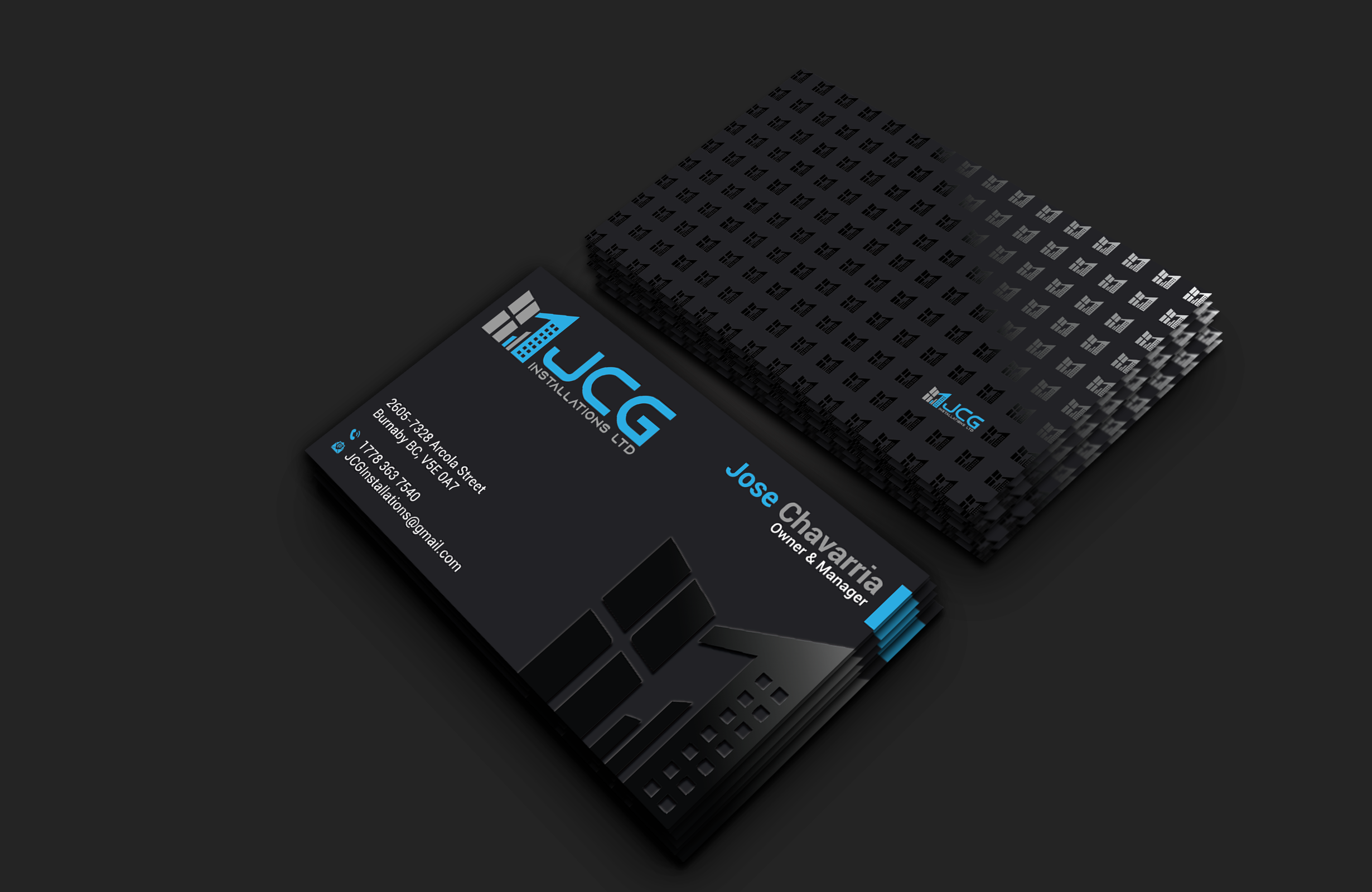 Business Card Design by DesignerShahadat for JCG Installations Ltd  | Design #33032988