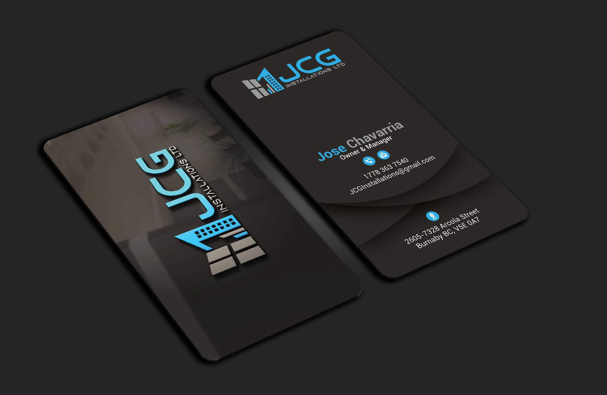 Business Card Design by DesignerShahadat for JCG Installations Ltd  | Design #33034188