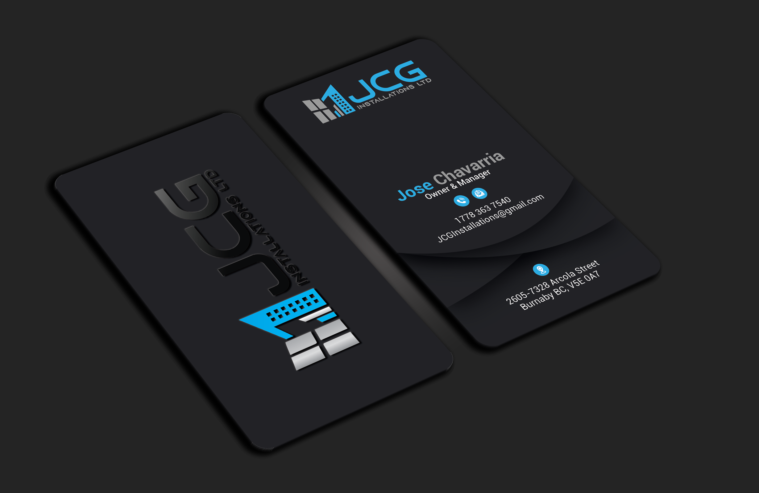 Business Card Design by DesignerShahadat for JCG Installations Ltd  | Design #33036030