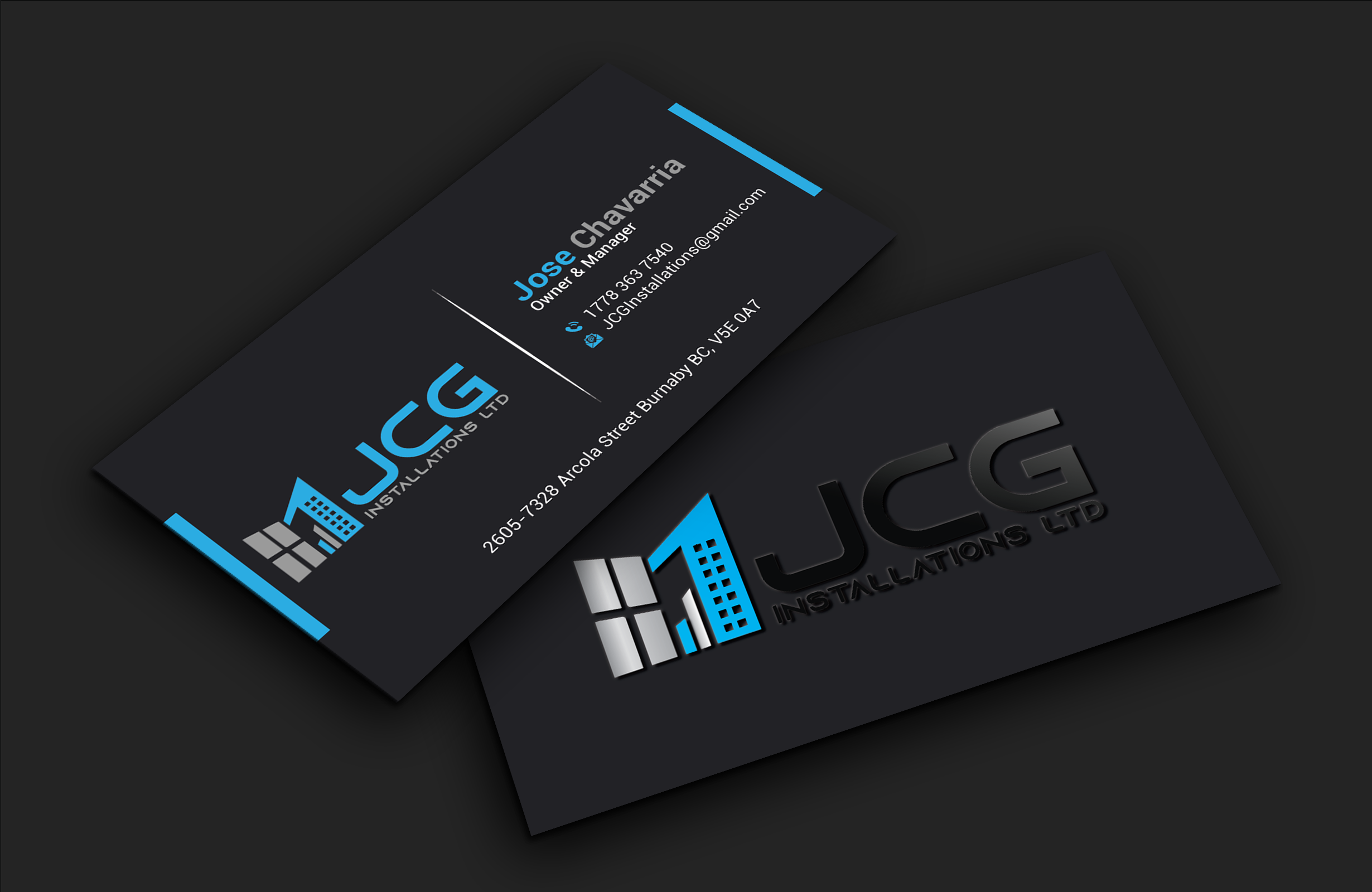 Business Card Design by DesignerShahadat for JCG Installations Ltd  | Design #33036032