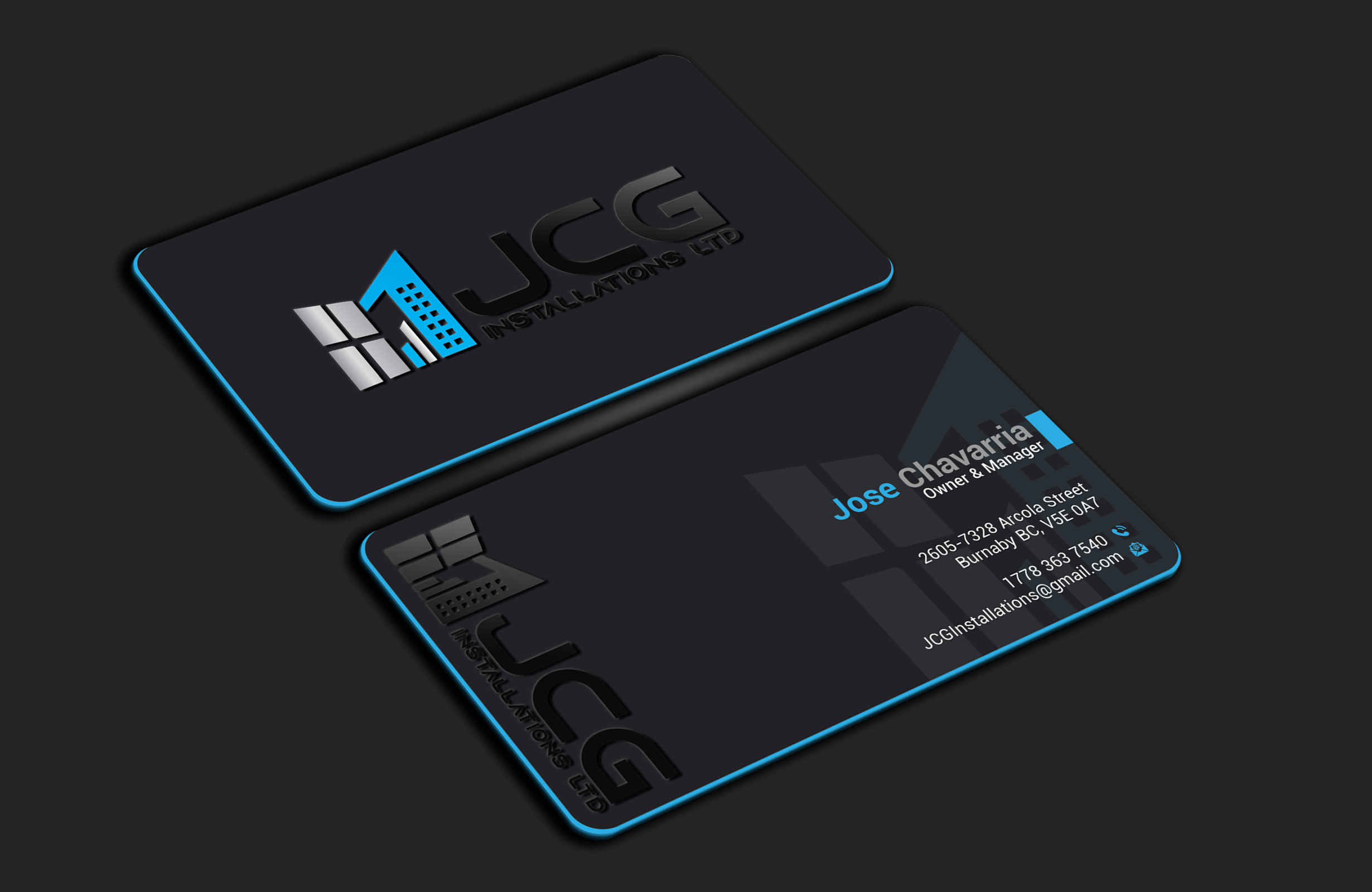 Business Card Design by DesignerShahadat for JCG Installations Ltd  | Design #33038279