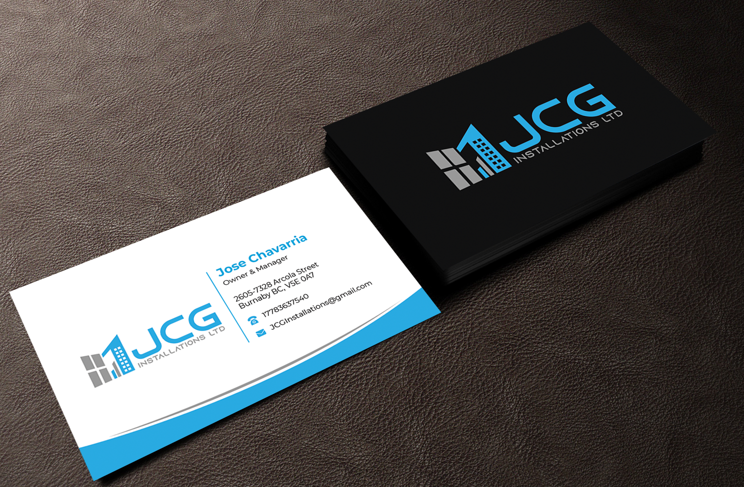 Business Card Design by Innovative Graphix for JCG Installations Ltd  | Design #33032913