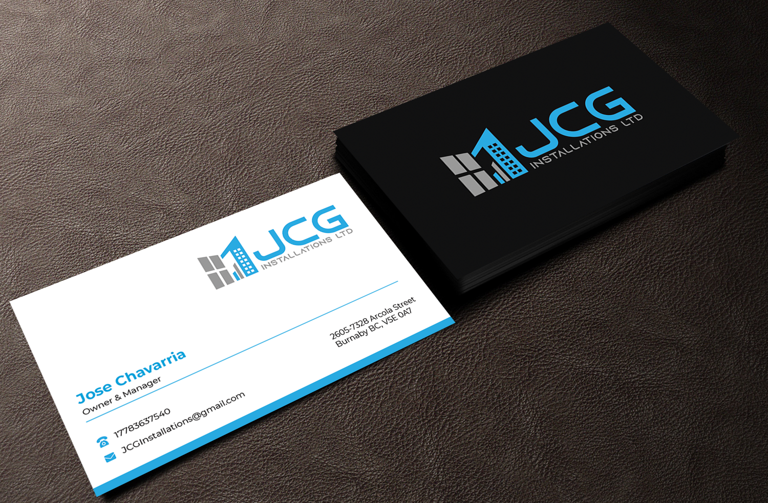 Business Card Design by Innovative Graphix for JCG Installations Ltd  | Design #33033535