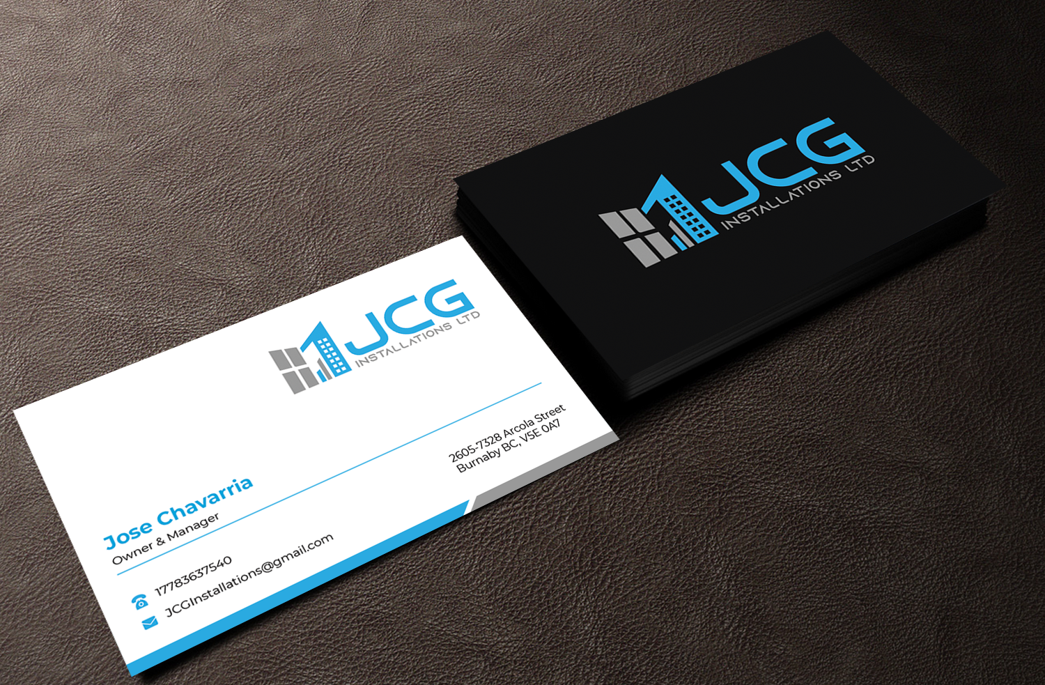 Business Card Design by Innovative Graphix for JCG Installations Ltd  | Design #33033537