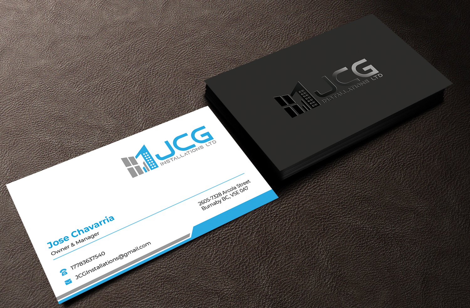 Business Card Design by Innovative Graphix for JCG Installations Ltd  | Design #33036741