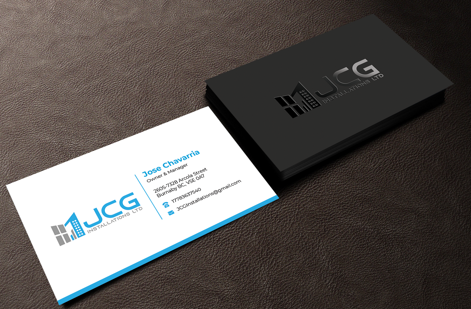 Business Card Design by Innovative Graphix for JCG Installations Ltd  | Design #33036754