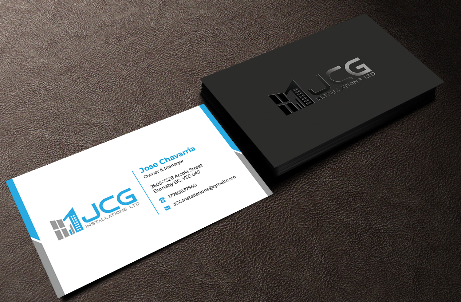 Business Card Design by Innovative Graphix for JCG Installations Ltd  | Design #33036756