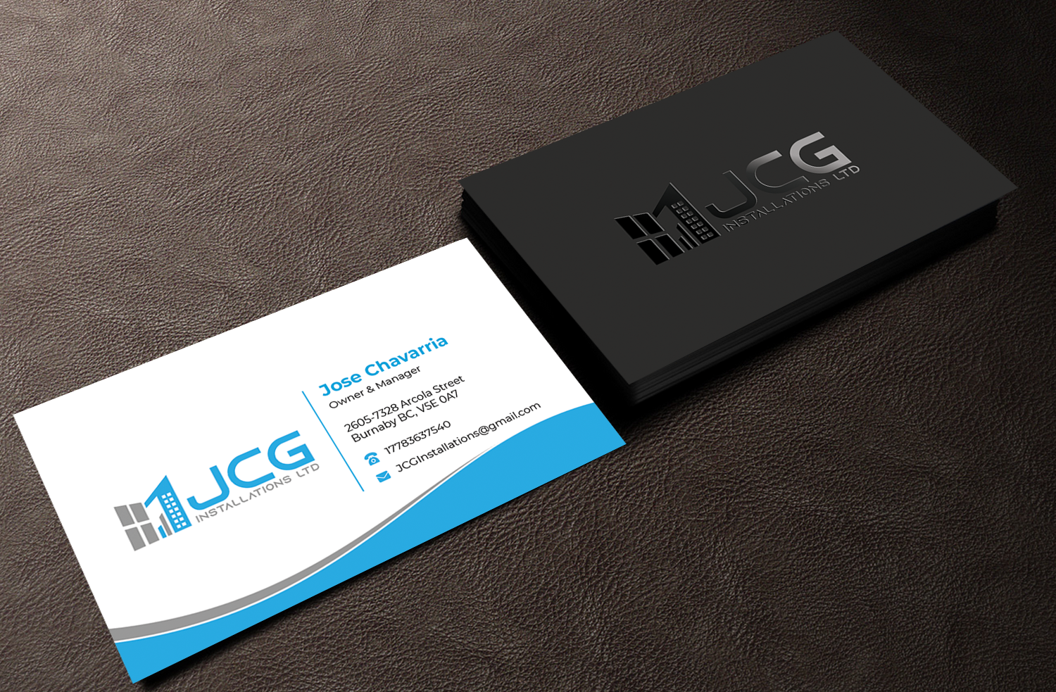 Business Card Design by Innovative Graphix for JCG Installations Ltd  | Design #33036758