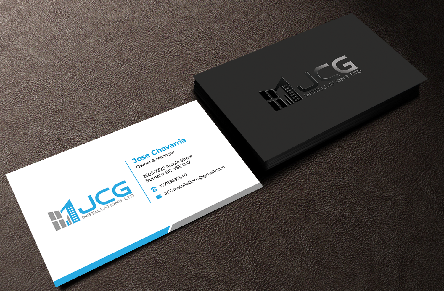Business Card Design by Innovative Graphix for JCG Installations Ltd  | Design #33036764