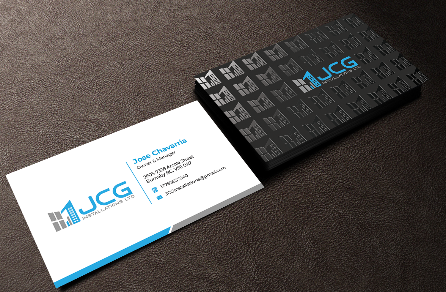 Business Card Design by Innovative Graphix for JCG Installations Ltd  | Design #33036765