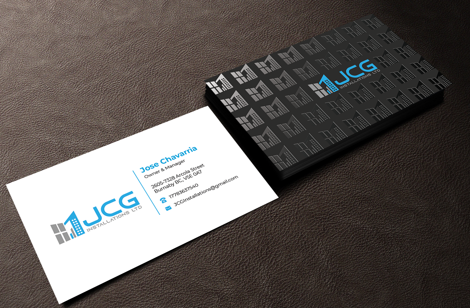 Business Card Design by Innovative Graphix for JCG Installations Ltd  | Design #33036767