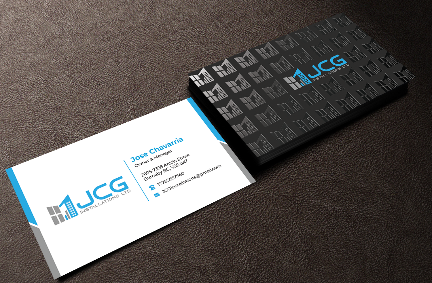 Business Card Design by Innovative Graphix for JCG Installations Ltd  | Design #33036783