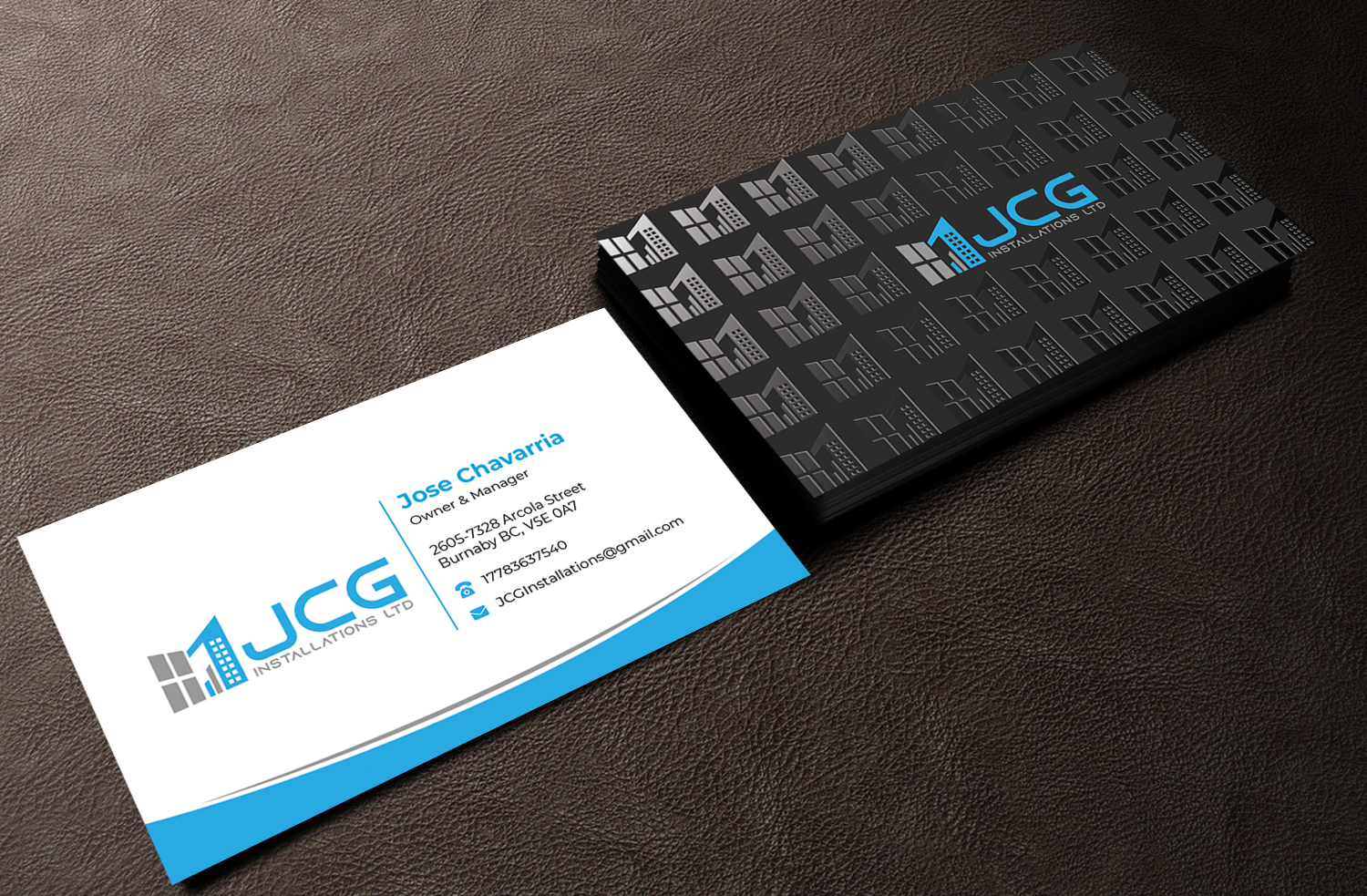 Business Card Design by Innovative Graphix for JCG Installations Ltd  | Design #33036798