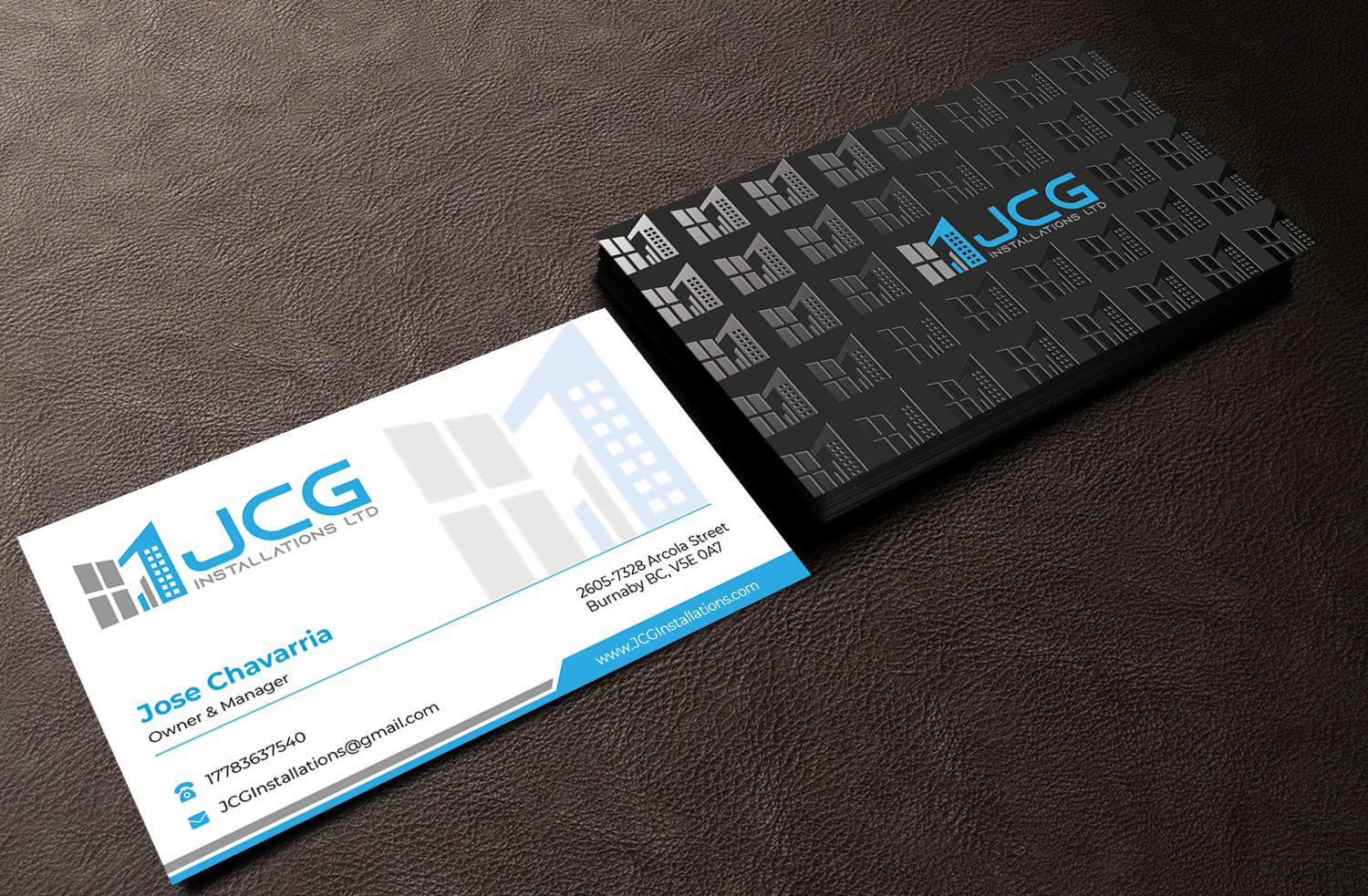 Business Card Design by Innovative Graphix for JCG Installations Ltd  | Design #33036799