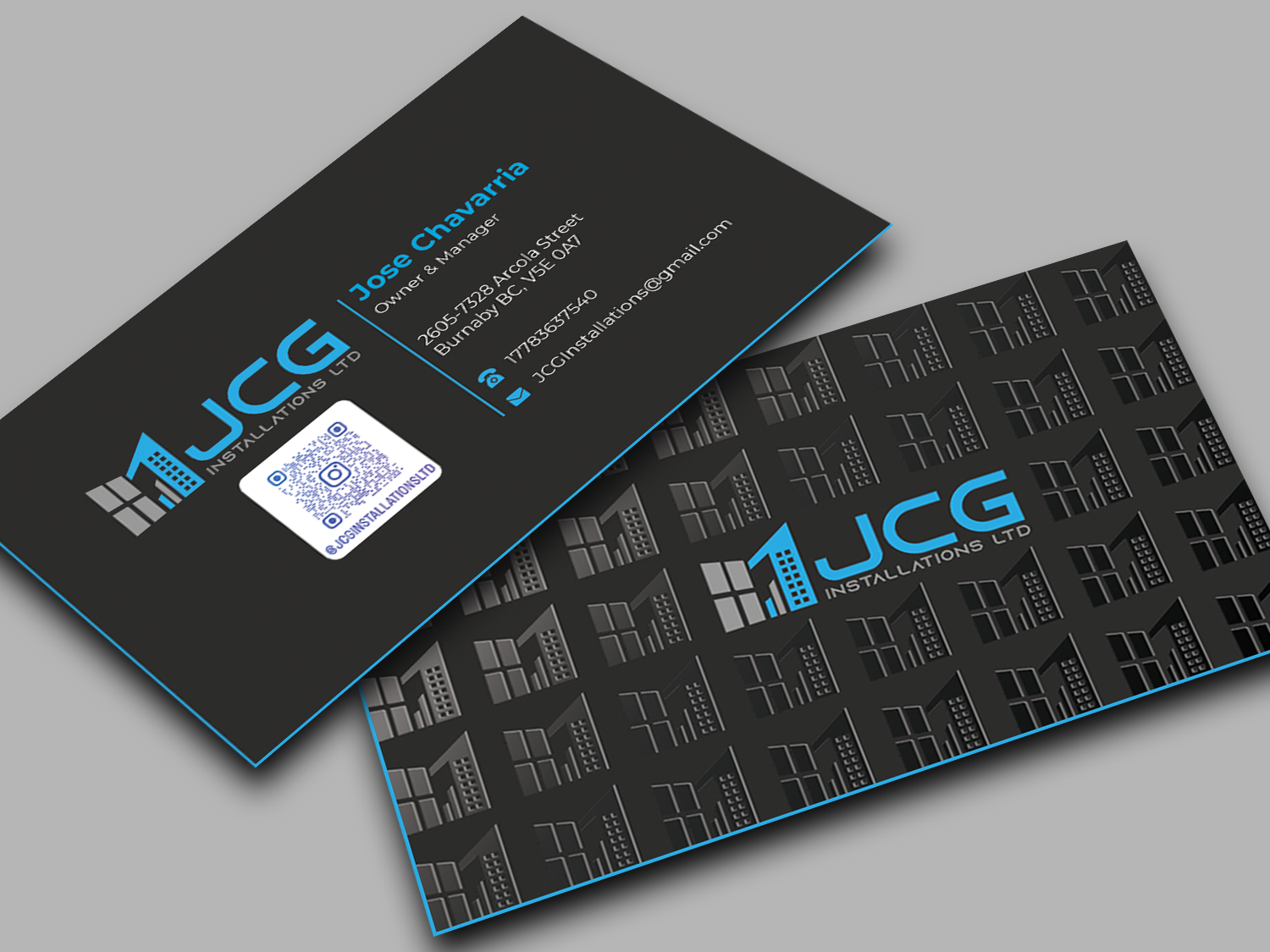 Business Card Design by Innovative Graphix for JCG Installations Ltd  | Design #33040177