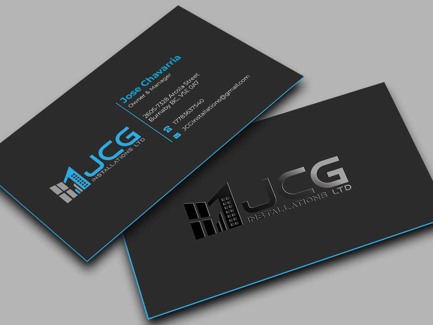 Business Card Design by Innovative Graphix for JCG Installations Ltd  | Design #33040410