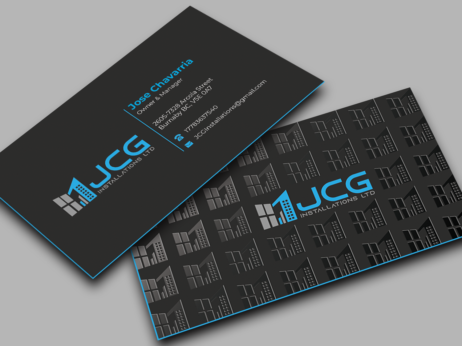 Business Card Design by Innovative Graphix for JCG Installations Ltd  | Design #33040412