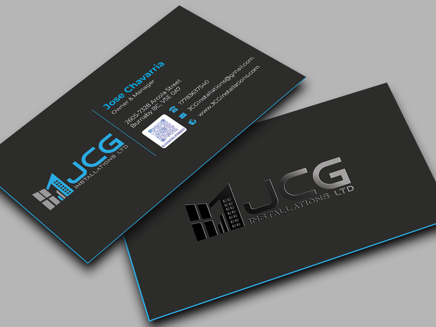 Business Card Design by Innovative Graphix for JCG Installations Ltd  | Design #33040430
