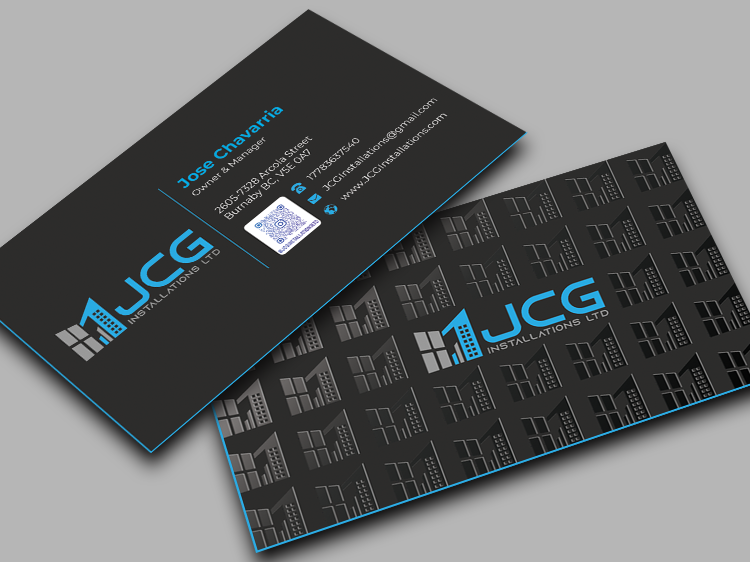 Business Card Design by Innovative Graphix for JCG Installations Ltd  | Design #33040432