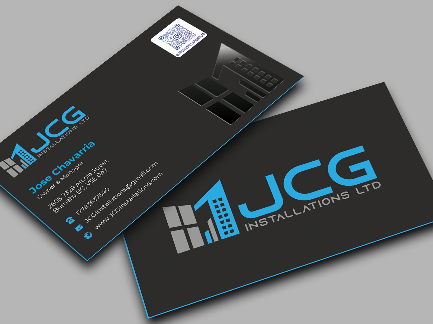 Business Card Design by Innovative Graphix for JCG Installations Ltd  | Design #33040491