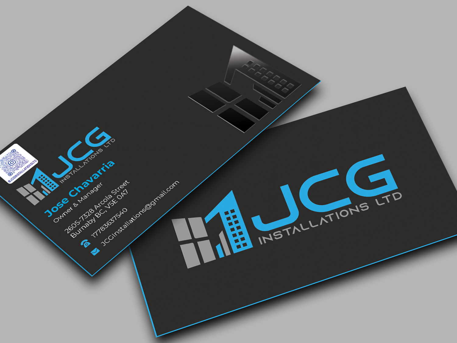 Design de Carte de Visite par Innovative Graphix pour JCG Installations Ltd  | Design #33040496