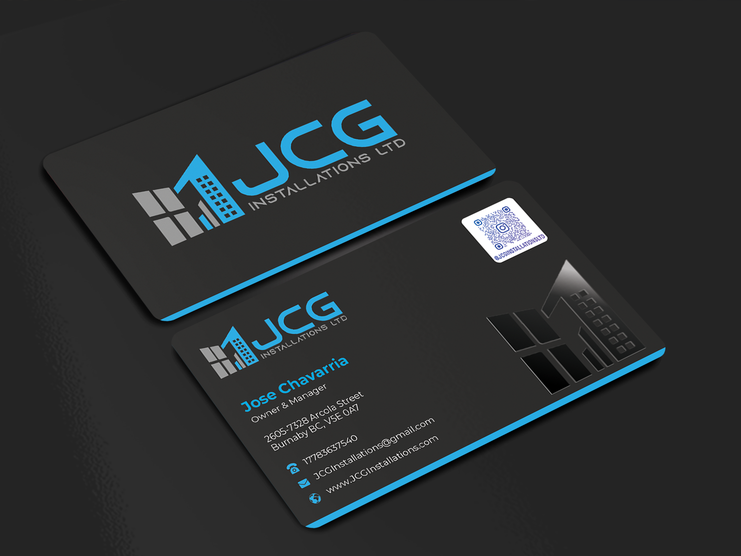 Business Card Design by Innovative Graphix for JCG Installations Ltd  | Design #33040506