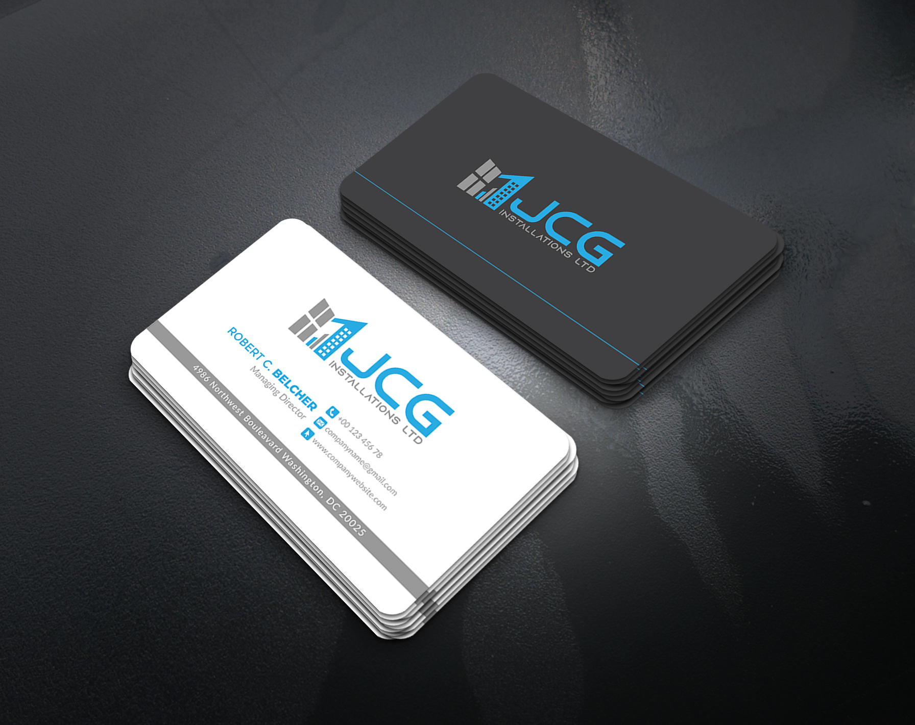 Business Card Design by artbitin for JCG Installations Ltd  | Design #33019966