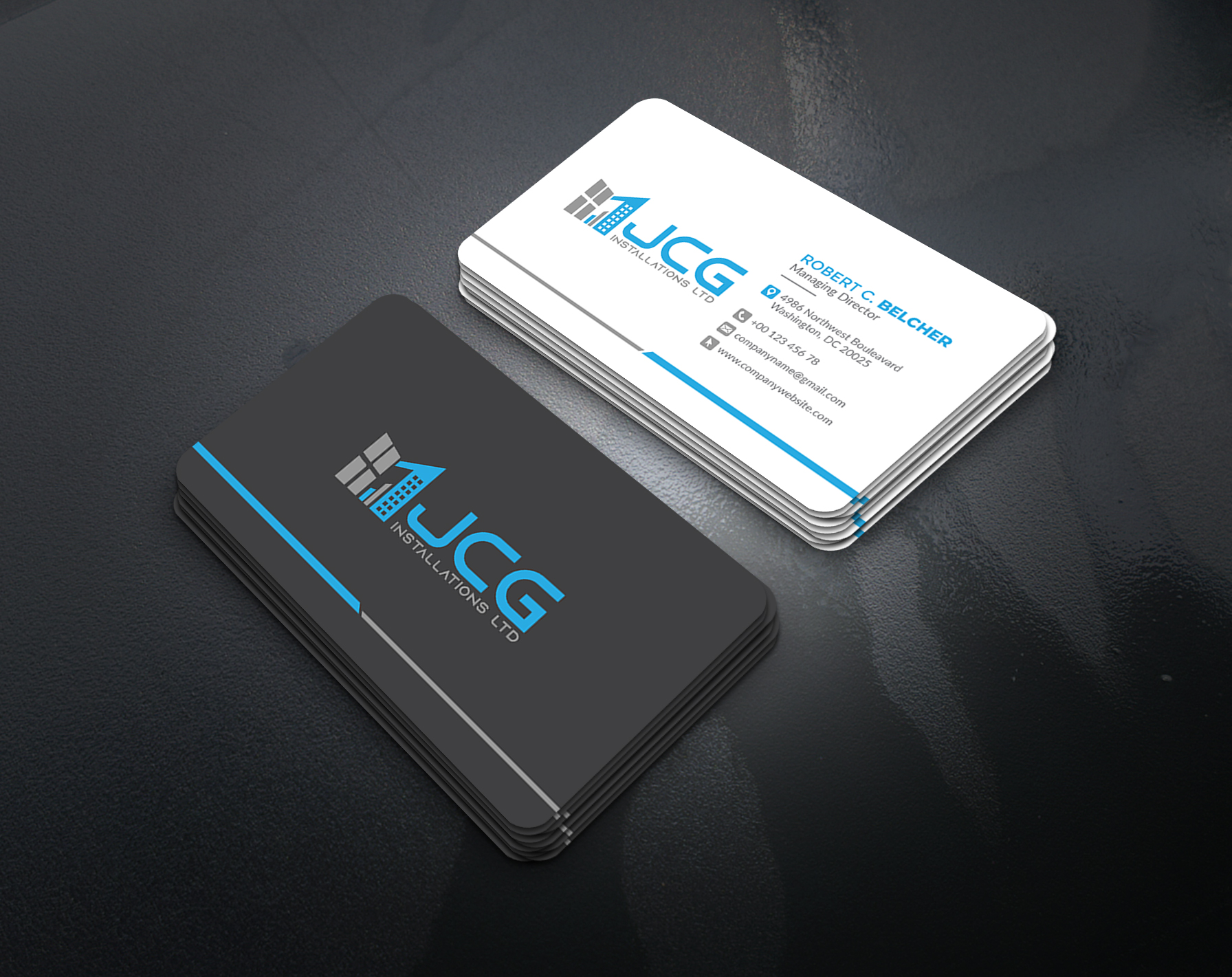 Business Card Design by artbitin for JCG Installations Ltd  | Design #33019970