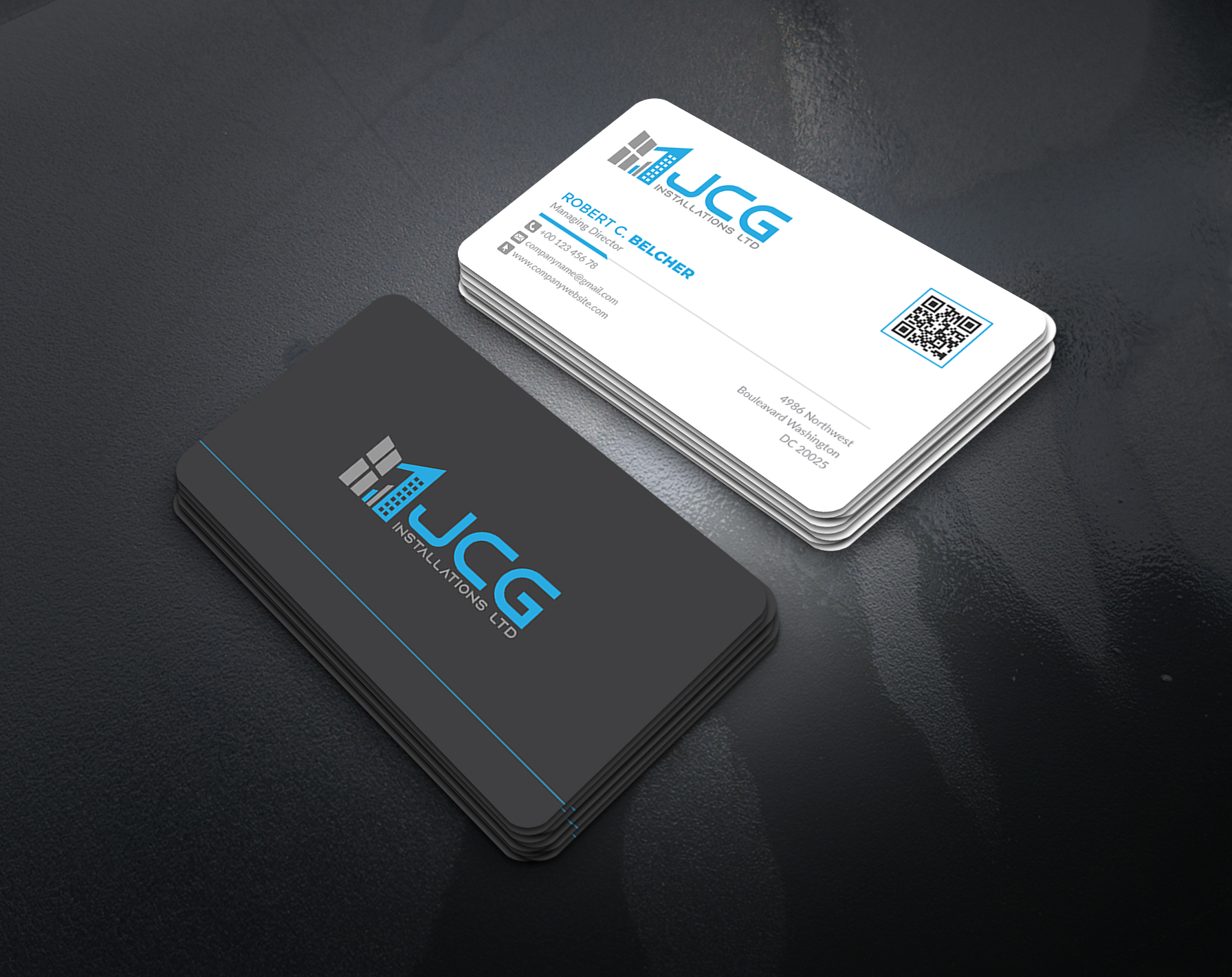 Business Card Design by artbitin for JCG Installations Ltd  | Design #33019974