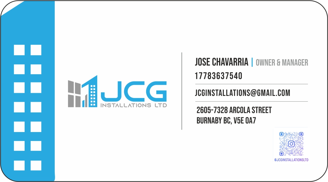 Business Card Design by Vishu Design Studio for JCG Installations Ltd  | Design #33035769