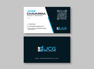 Business Card Design by debdesign for JCG Installations Ltd  | Design: #33036574